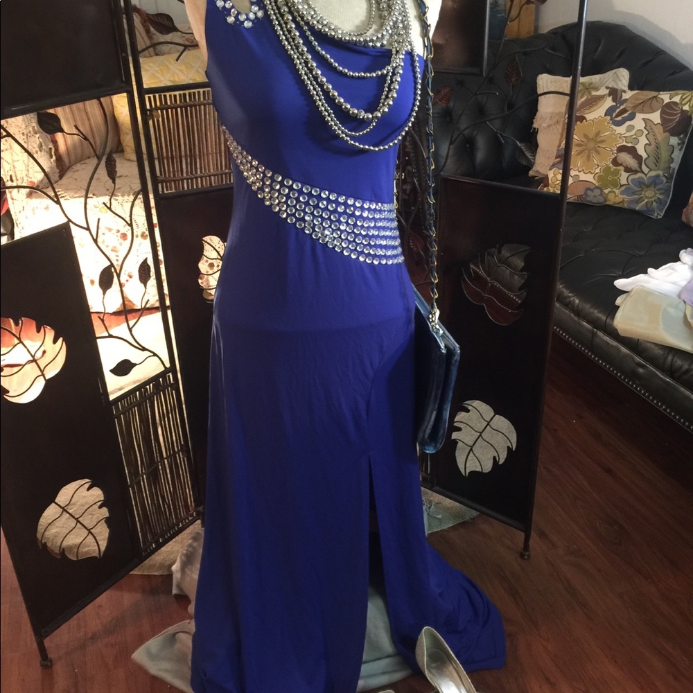 Royal Blue Evening Dress! - Picture 4 of 8